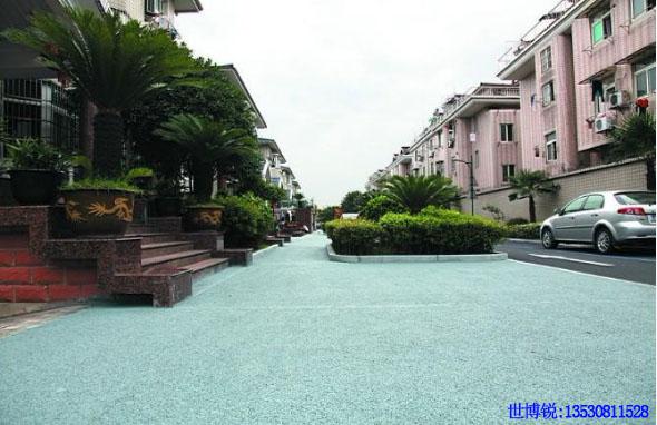 深圳觀瀾版畫(huà)基地附路透水地坪